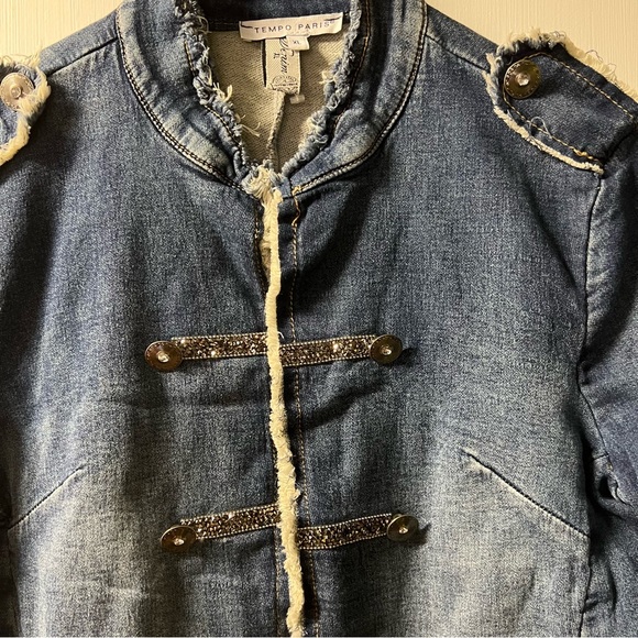 𝓢𝓞𝓛𝓓! 
Tempo Paris Military Style Jean Jacket - Picture 4 of 8